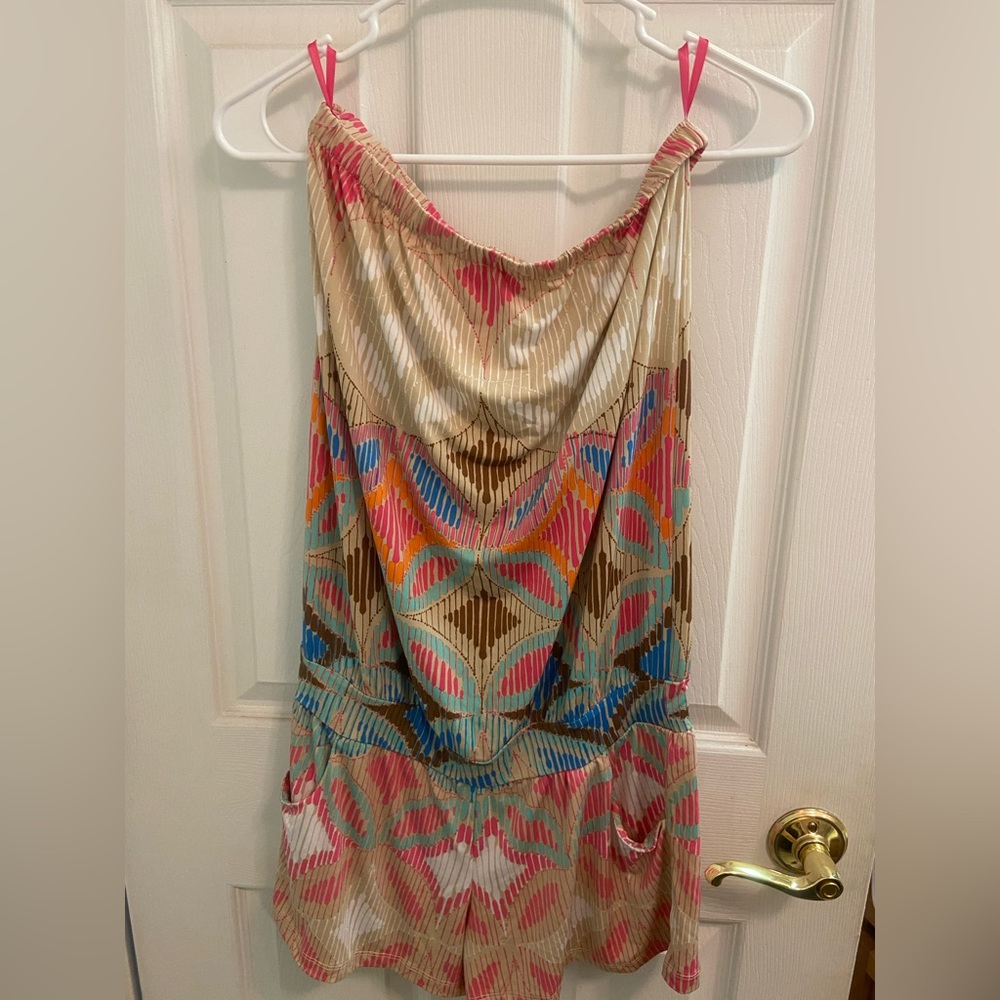Tori Richard Strapless romper
